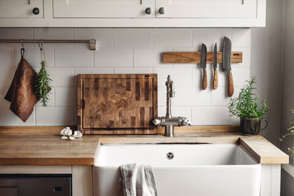 Heirol Skärbräda i ek med ränna, 40x30x4 cm